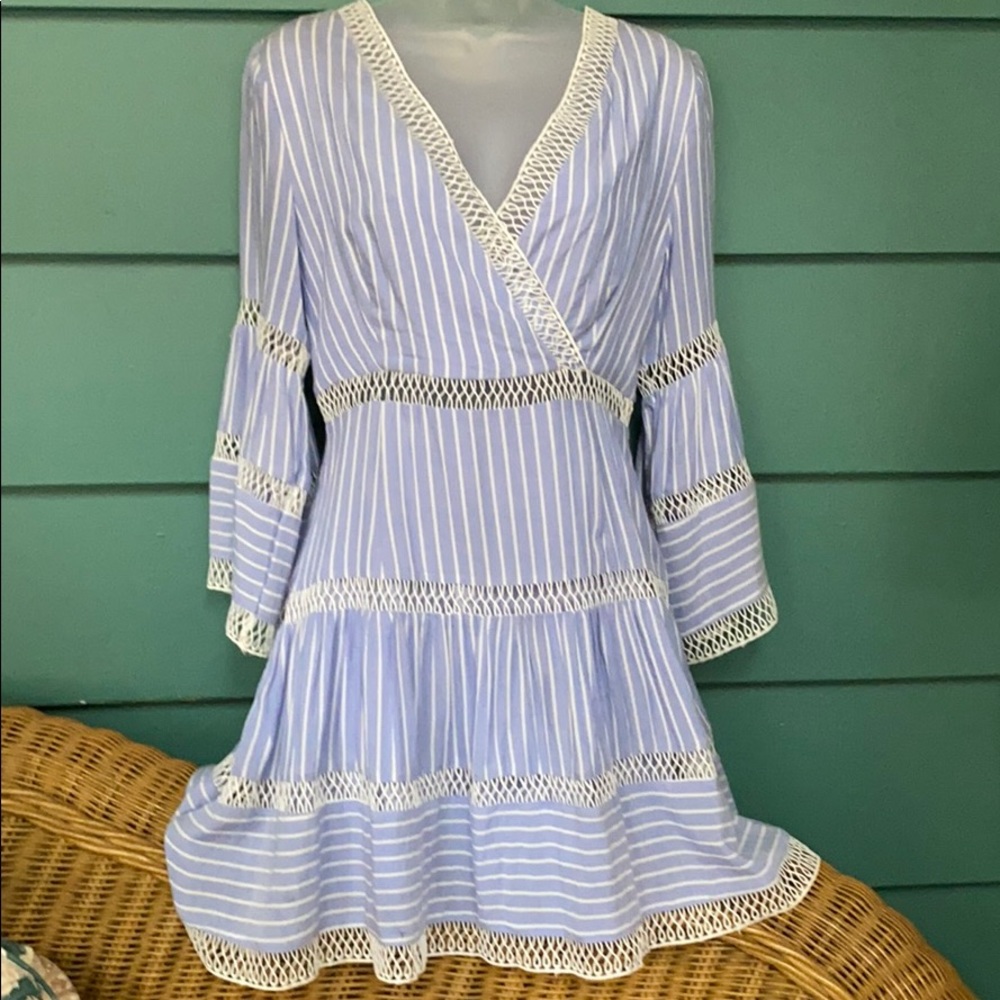 Striped blue dress